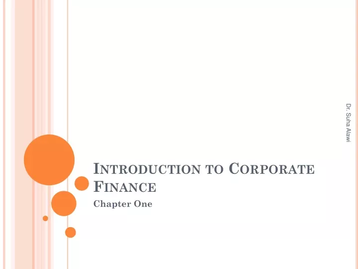 introduction to corporate finance