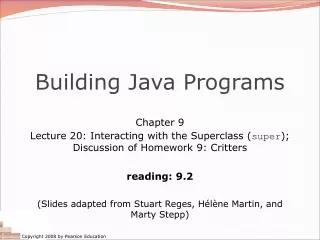 Building Java Programs