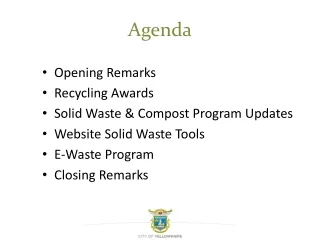 Agenda