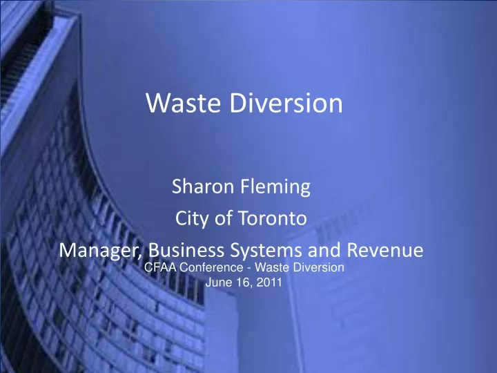 waste diversion