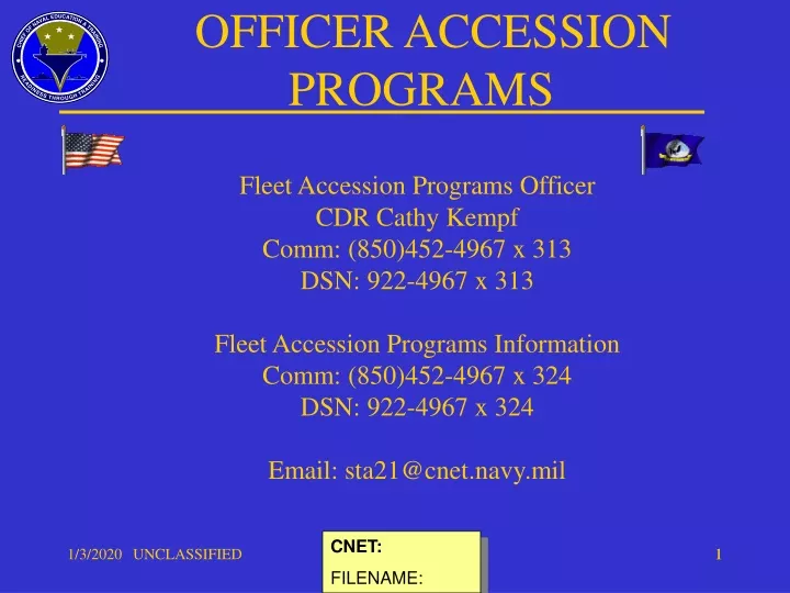 officer accession programs