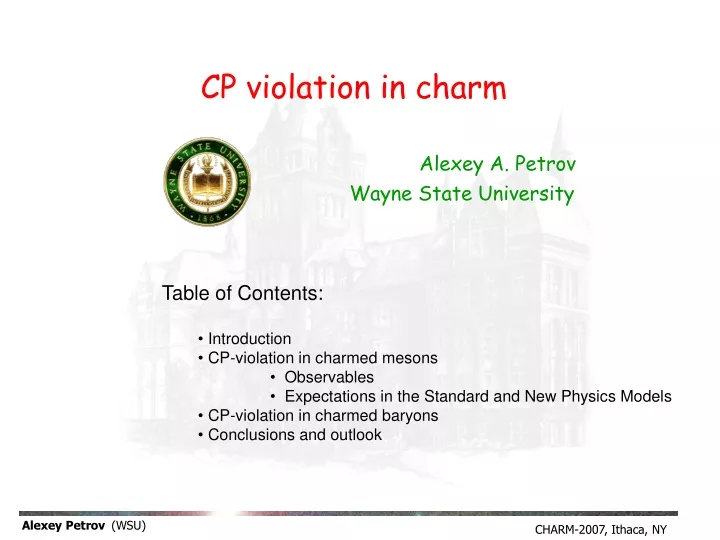 cp violation in charm