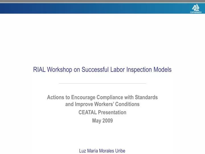 rial workshop on successful labor inspection models