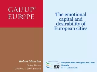 The emotional capital and desirability of European cities