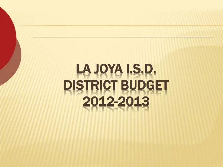 la joya i s d district budget 2012 2013