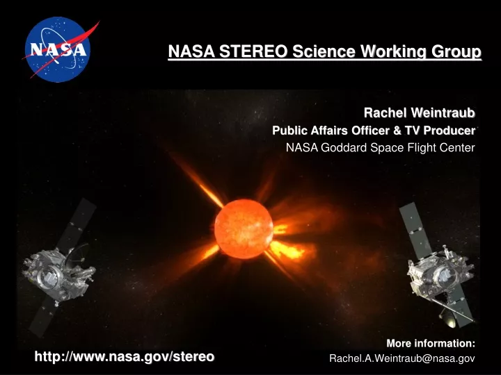 nasa stereo science working group