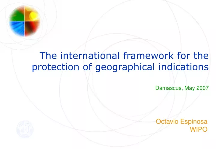 the international framework for the protection