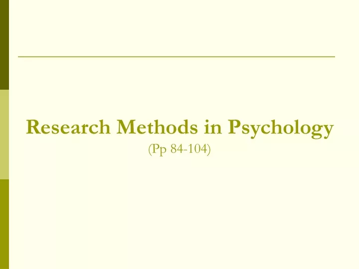 research methods in psychology pp 84 104