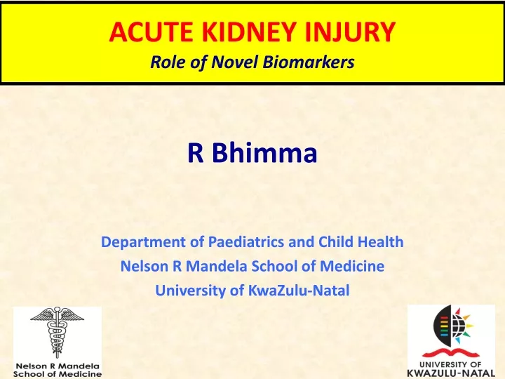 acute kidney injury role of novel biomarkers