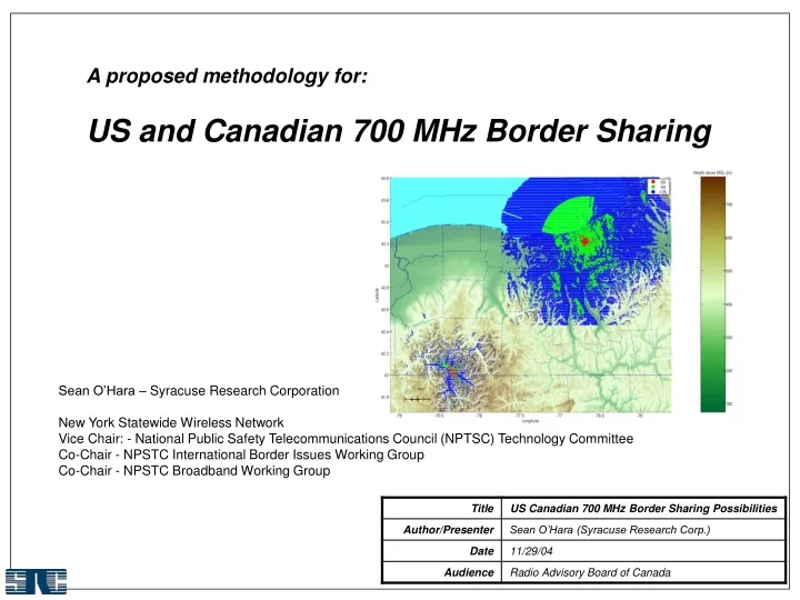 a proposed methodology for us and canadian