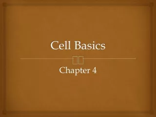 Cell Basics