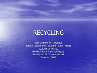 RECYCLING