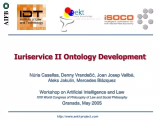 Iuriservice II Ontology Development