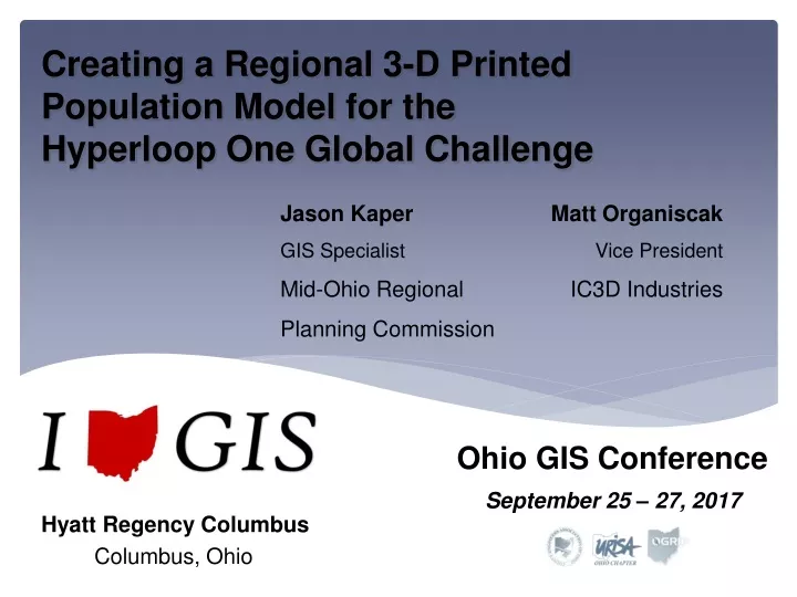 creating a regional 3 d printed population model