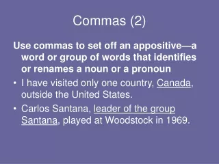 Commas (2)