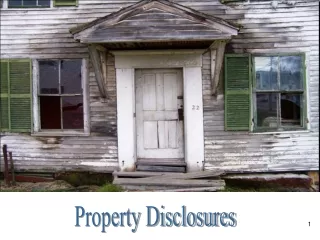 Property Disclosures