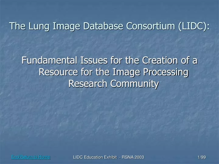 the lung image database consortium lidc