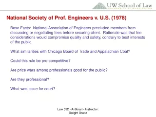 National Society of Prof. Engineers v. U.S. (1978)