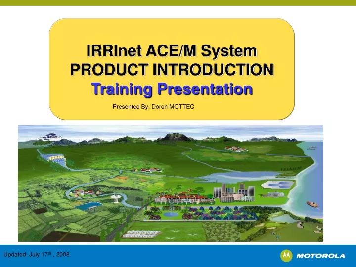 irrinet ace m system product introduction