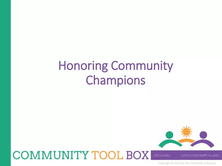 honoring community champions