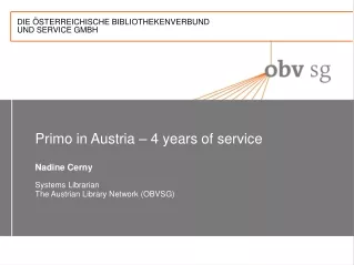 Primo in Austria – 4 years of service
