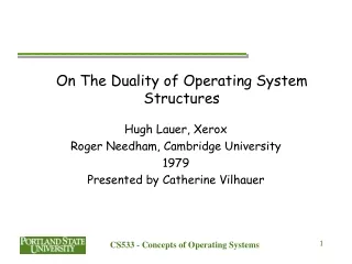 On The Duality of Operating System Structures