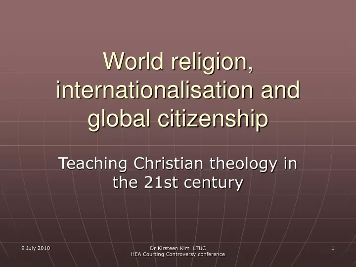 world religion internationalisation and global citizenship