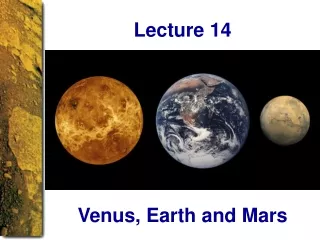 Venus, Earth and Mars
