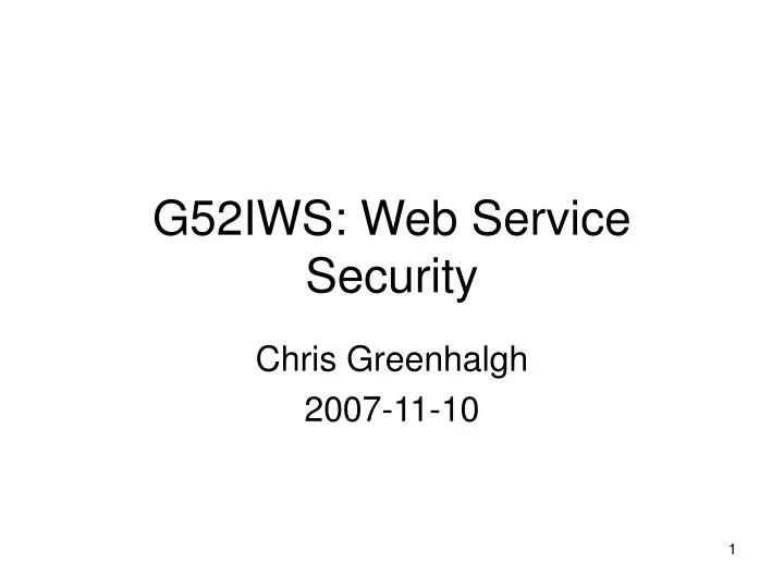 g52iws web service security