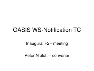 OASIS WS-Notification TC