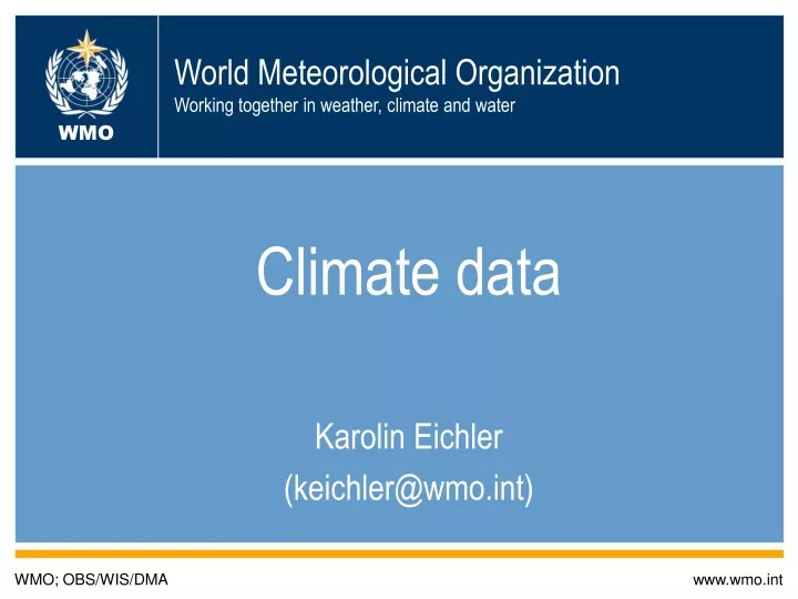 world meteorological organization working together in weather climate and water