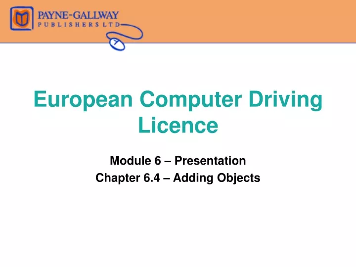 european computer driving licence