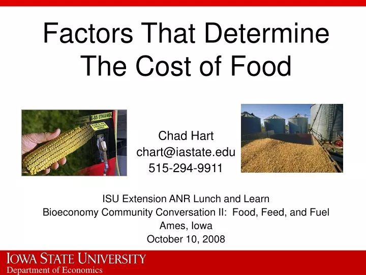 factors that determine the cost of food