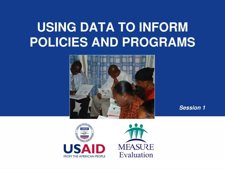 using data to inform policies and programs