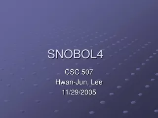 SNOBOL4