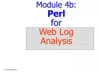 Module 4b: Perl for Web Log Analysis