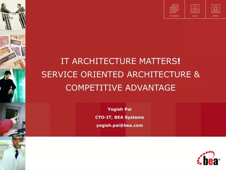 it architecture matters service oriented architecture competitive advantage