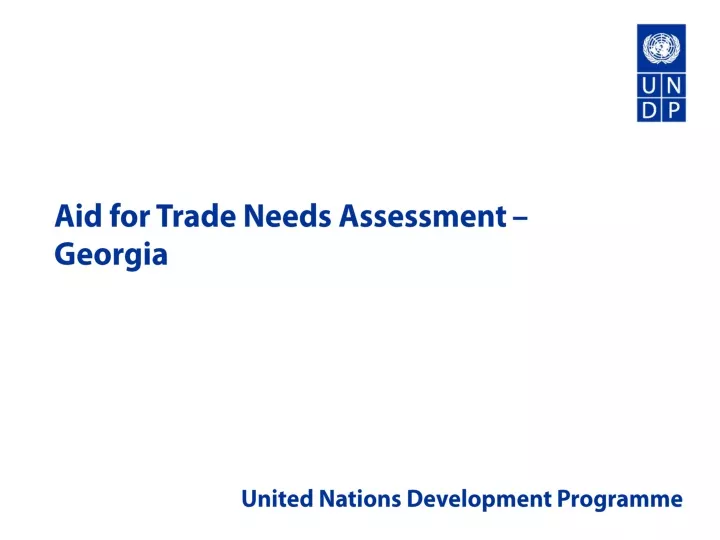 aid for trade needs assessment georgia