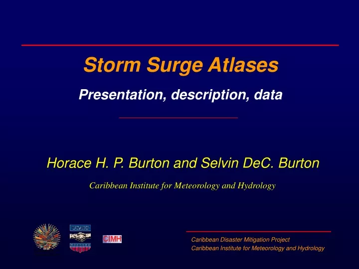 storm surge atlases presentation description data