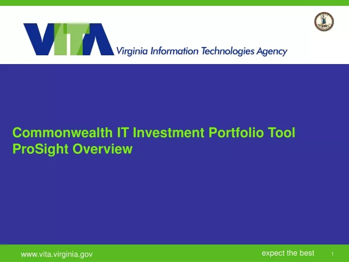 commonwealth it investment portfolio tool
