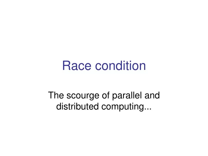 race condition