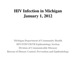 HIV Infection in Michigan January 1, 2012