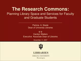 The Research Commons: