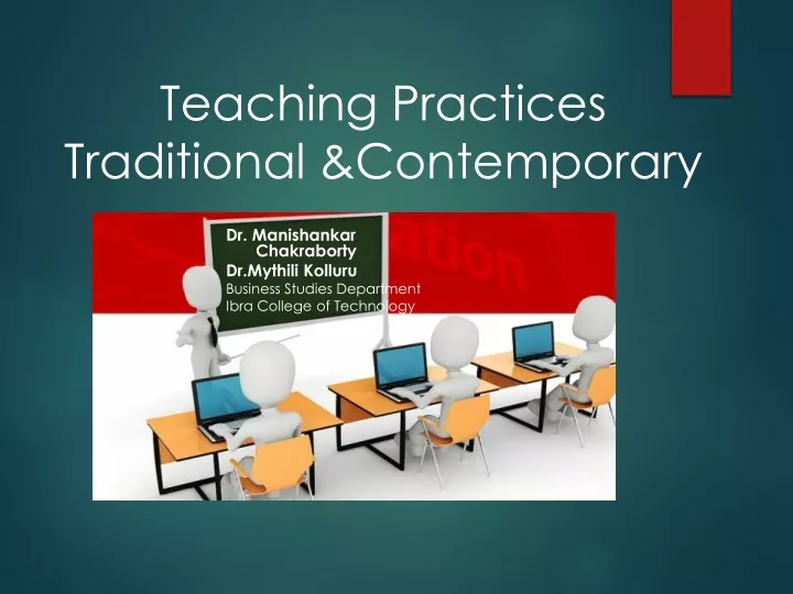 teaching practices traditional contemporary