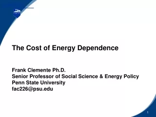 The Cost of Energy Dependence