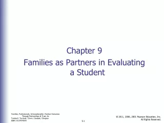 Chapter 9 Families as Partners in Evaluating a Student