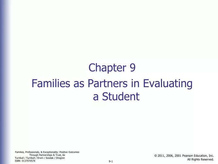 chapter 9 families as partners in evaluating