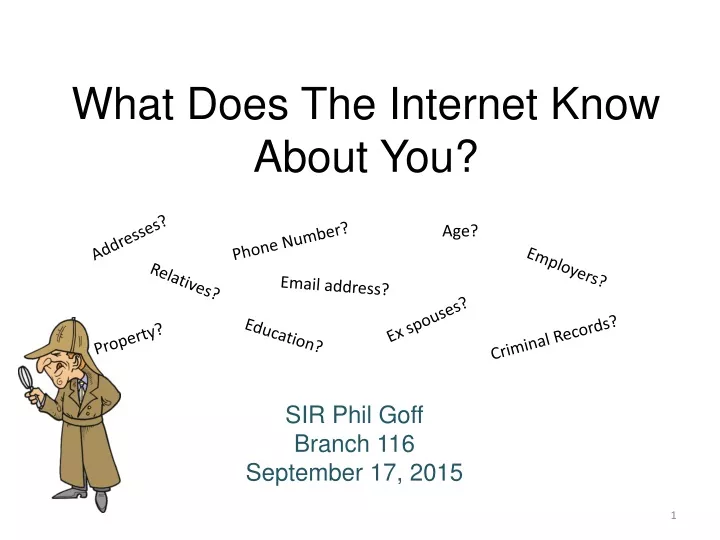 what does the internet know about you