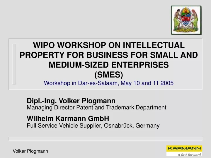 wipo workshop on intellectual property