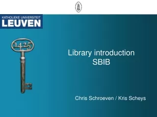 Library  introduction SBIB